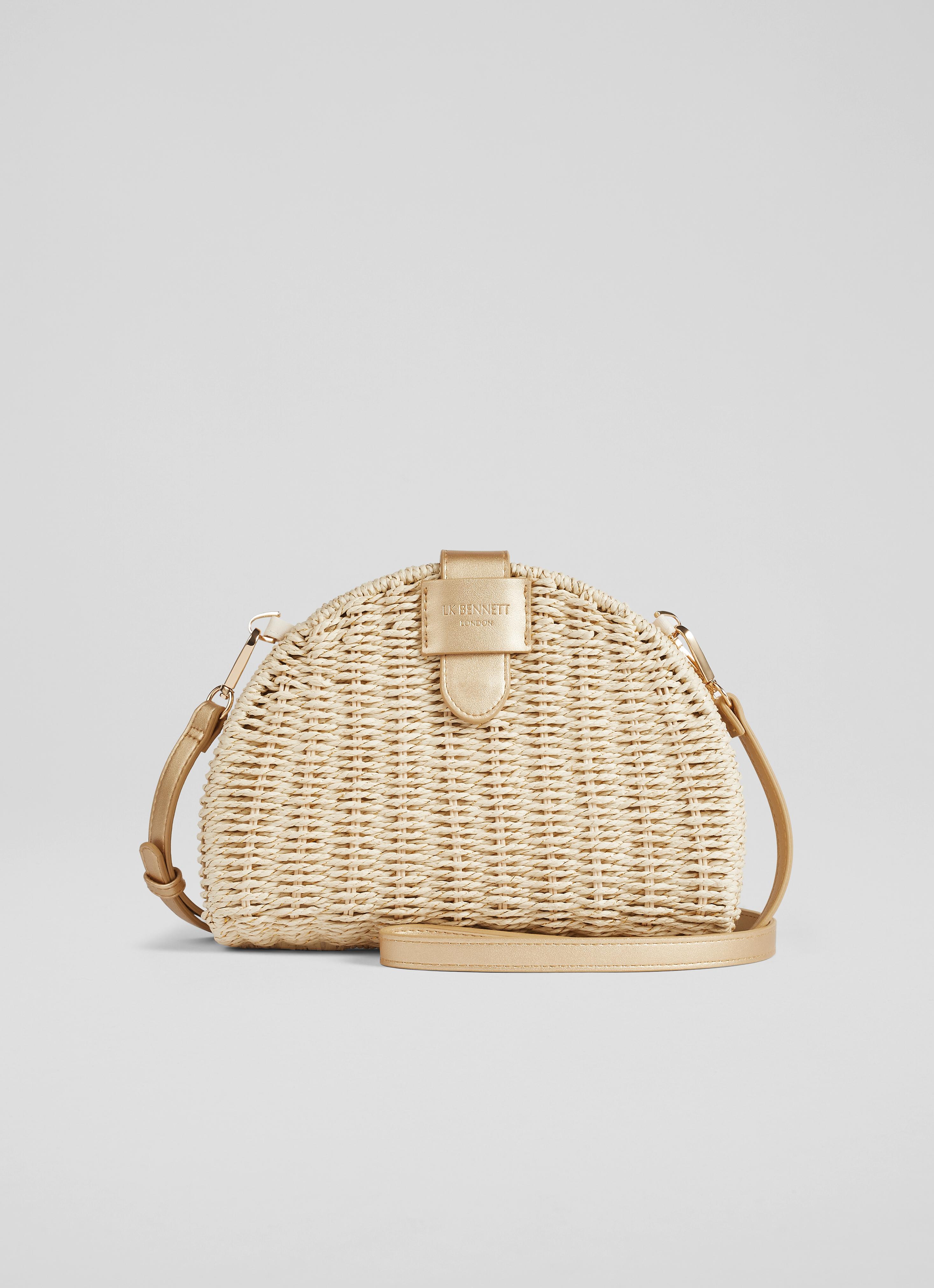LKBennett ロレーナ ナチュラルウィッカー ショルダーバッグ Lorena Natural Wicker Shoulder
